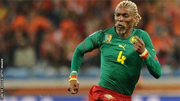 Rigobert Song represented the Indomitable Lions between 1993 and 2010