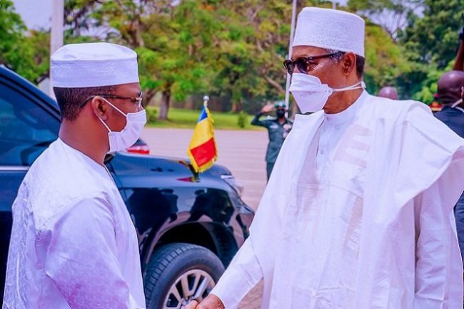 Buhari receives Chadian leader Lt. Gen. Mahamat Idriss Deby