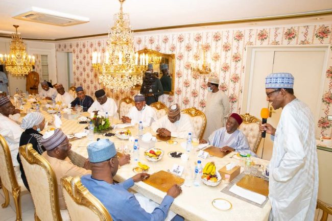 At Iftar with judiciary leaders, Buhari reassures non-interference in court matters