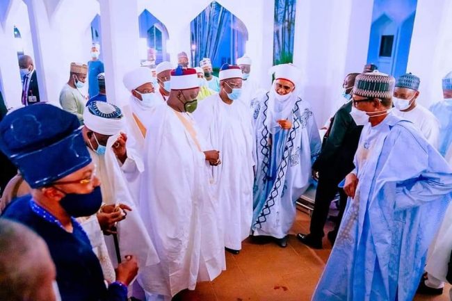 You have key role to play in tackling insecurity, Buhari tells religious, traditional rulers