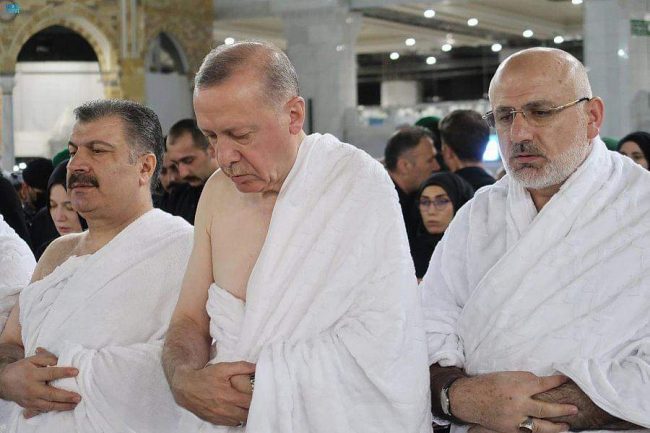 Turkey's president Erdogan visits Saudi Arabia, performs lesser Hajj