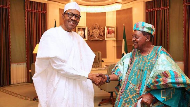 Buhari mourns Alaafin of Oyo Lamidi Adeyemi