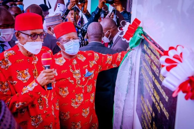 I’m not surprised at quality of your work, Buhari commends Umahi on infrastructure