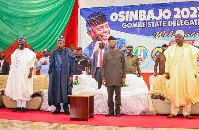 Osinbajo in Gombe, canvases support on presidential bid