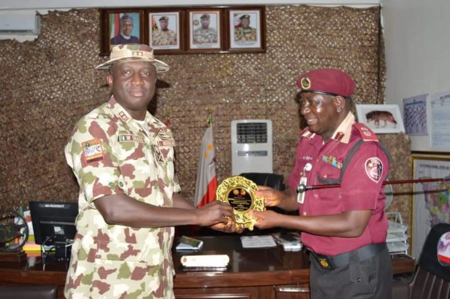New Borno FRSC sector commander visits 7 Division