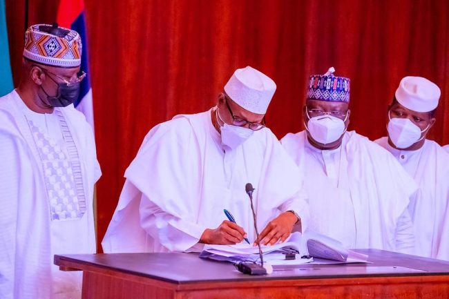 Buhari assents to 3 bills in renewed fights against money laundering, terrorism