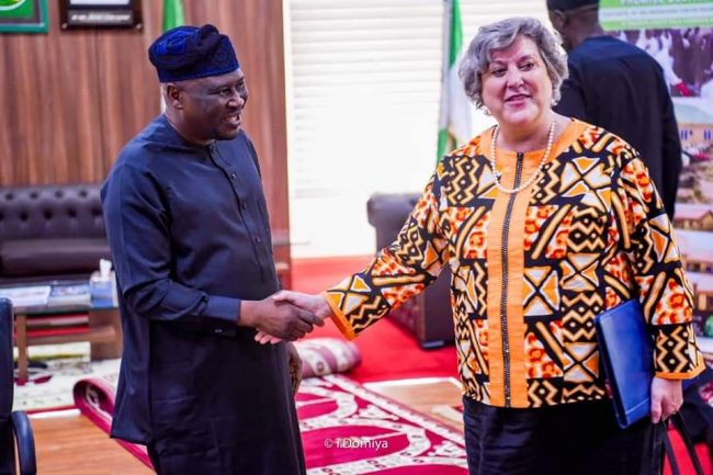 Fintiri decries humanitarian situation in Adamawa as US ambassador visits Yola