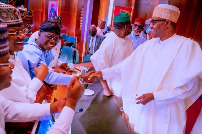 Convention: Buhari meets APC governors, others