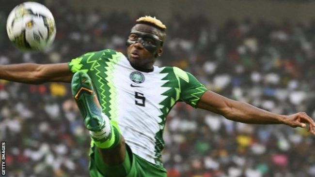 Osimhen scores 4 in 10-0 win for Nigeria in Nations Cup qualifier