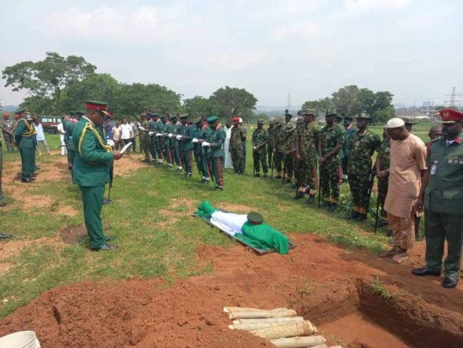 Late former Guards Brigade commander buried in Abuja