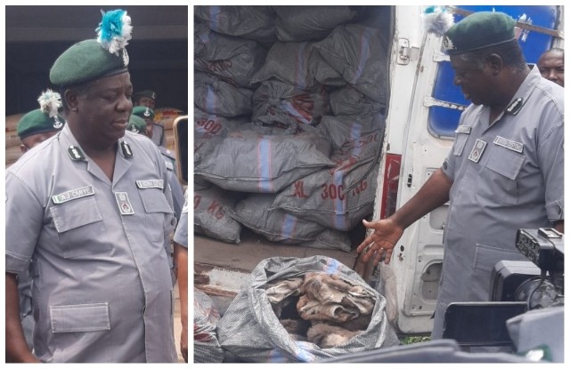 Customs seizes dried donkey skin, other contraband worth N126m in Bauchi