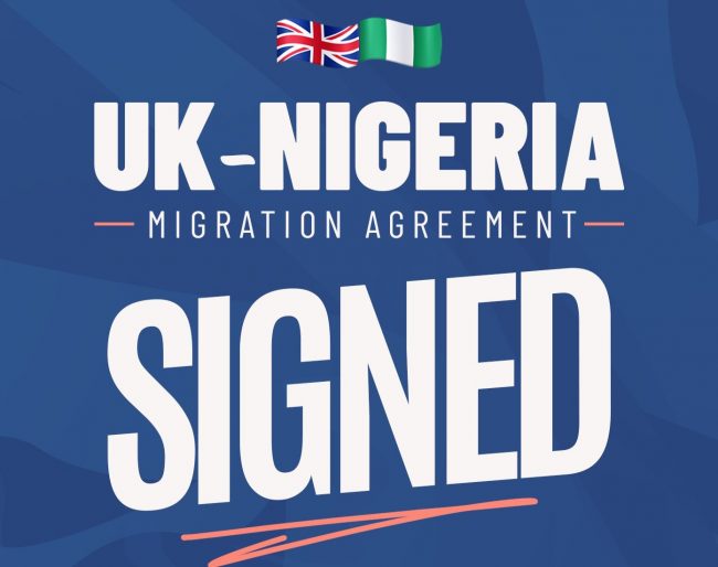 UK and Nigeria sign deal on illegal migration