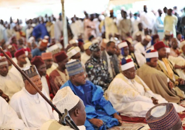 Sallah: Shettima leads Borno officials to Eid el-Kabir