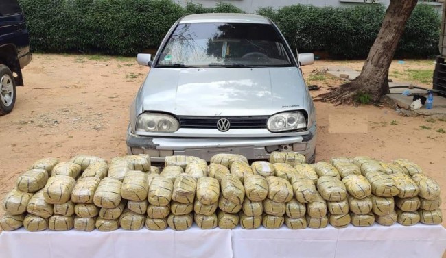 Kano police intercept car with 135 percels of suspected Indian hemp