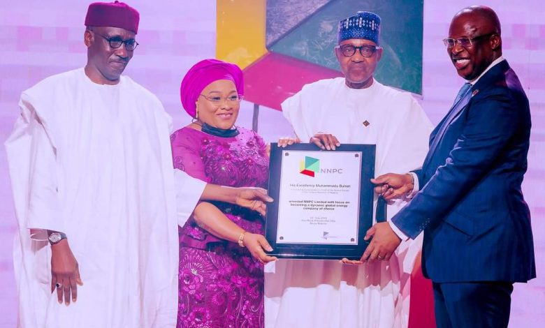 Buhari unveils new NNPC, says oil coy will guarantee energy security