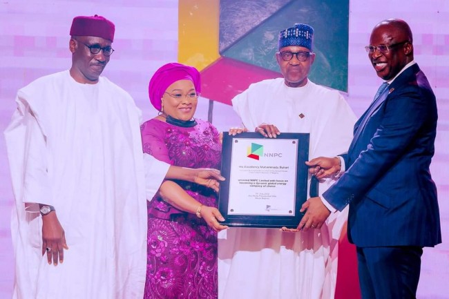 Buhari unveils new NNPC, says oil coy will guarantee energy security