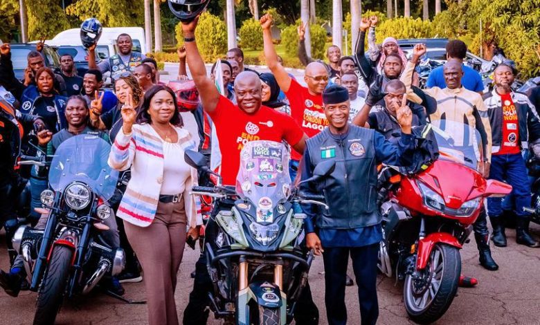 You have made us proud, Osinbajo tells Nigerian Diaspora biker Kunle Adeyanju