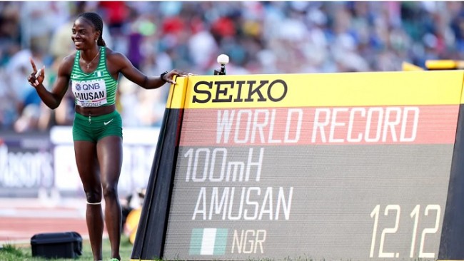 Tobi Amusan breaks 100m hurdles world record, then runs even faster at track worlds