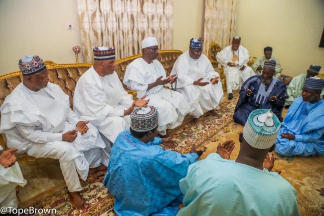 Lawan leads delegation to condole with Senator Ndume over father's death