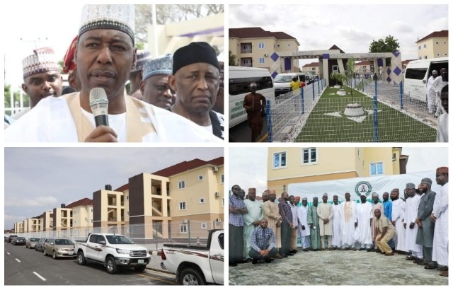 Zulum hands over 81 apartments, N79m to 81 medical doctors