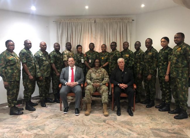 US and Nigerian military officers confer on techniques for protecting civilians