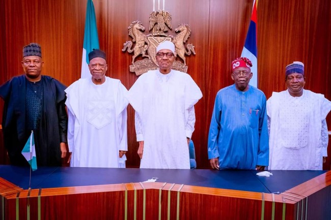 In pictures: Tinubu and Shettima visit Buhari