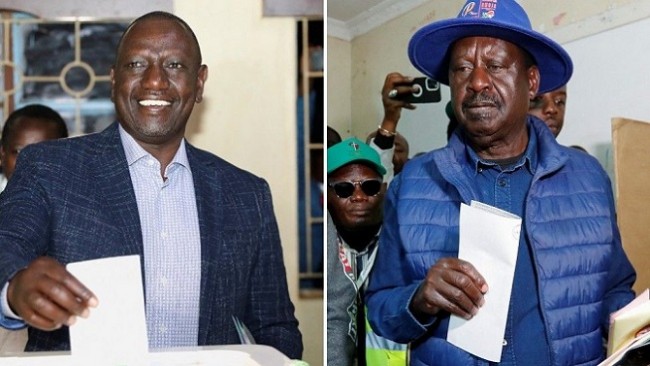 Kenya elections: Raila Odinga and William Ruto in tight race for president