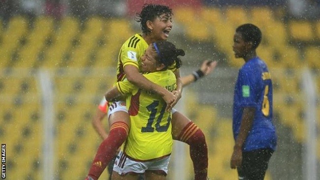 U17 Women's World Cup: Colombia defeat 9-player Tanzania, meet Nigeria in semis