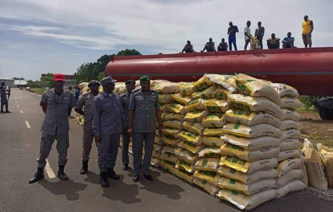 Customs intercepts 502 bags of rice worth N61m concealed in tanker