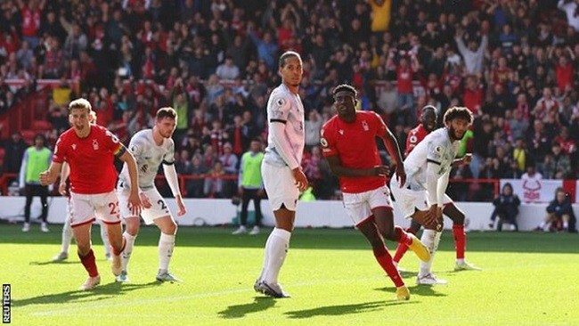 Awoniyi scores as Nottingham Forest beat Liverpool