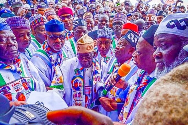 Tinubu inaugurates APC governorship and presidential campaign offices in Kano