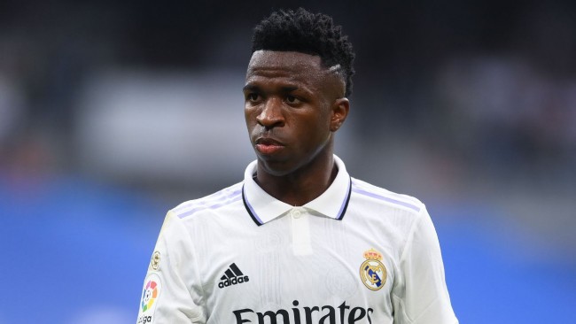 Vinicius Jr. was subjected to racist abuse ahead of the Madrid derby in September. David Ramos/Getty Images