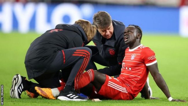 Senegal forward Sadio Mane is a doubt for World Cup after leg injury