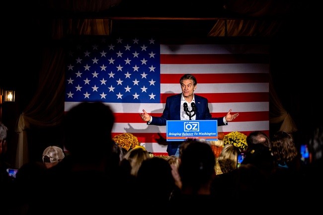 Dr. Mehmet Oz could be the United States’ first Muslim senator. [Credit: Hilary Swift for The New York Times]