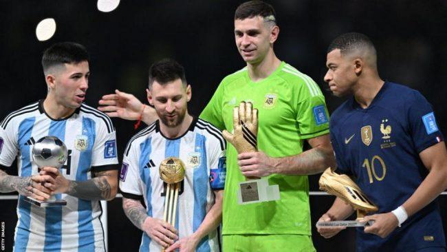 World Cup final: Messi named best player as Mbappe wins Golden Boot