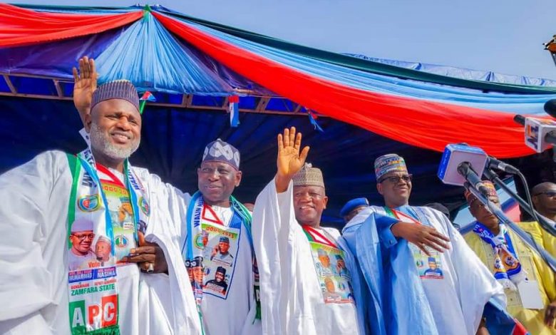 Yarima, Yari present as Matawalle kicks off campaign rallies in Kauran Namoda