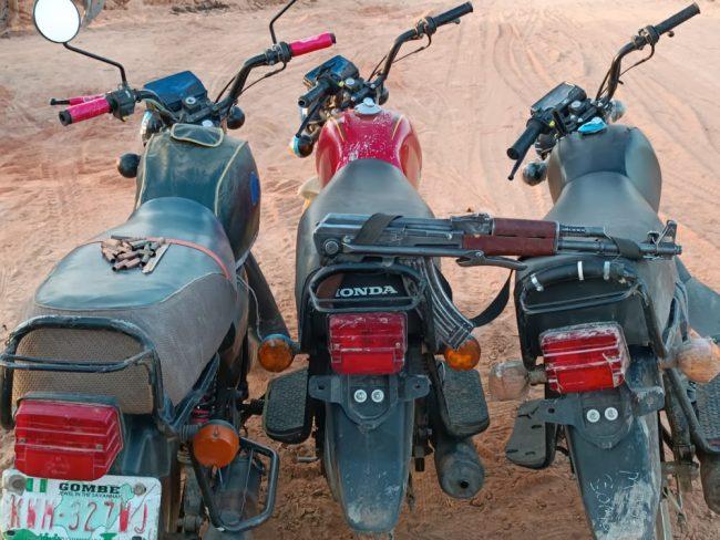 Police recover AK-47 rifle, 3 motorcycles from hoodlums who attacked Bauchi village, killed 1