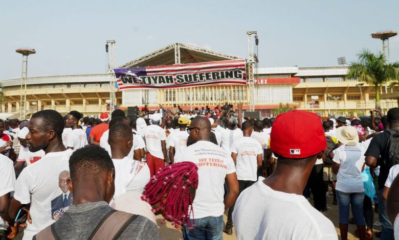 Liberians protest over economic hardship and president's 'prolonged' absence