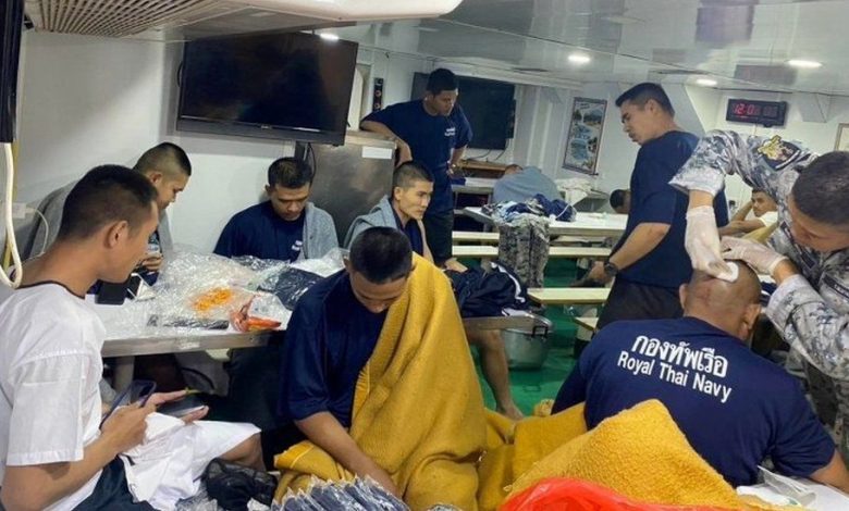 31 sailors missing as Thailand warship capsizes