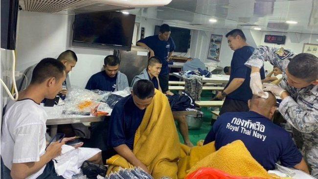 31 sailors missing as Thailand warship capsizes