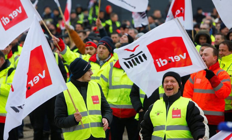 'All flights grounded at Berlin airport' as staff embark on strike over pay