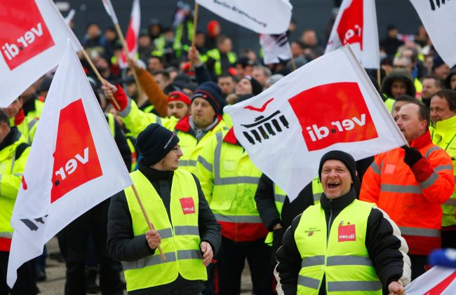'All flights grounded at Berlin airport' as staff embark on strike over pay