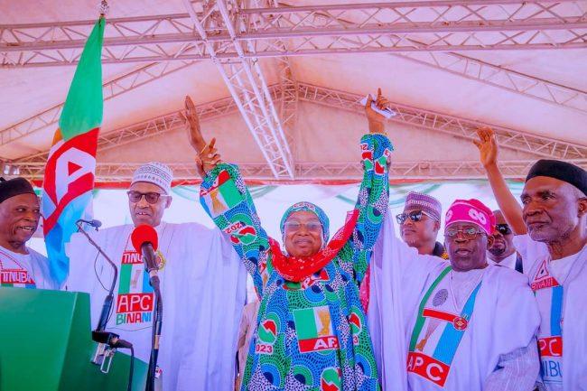 Buhari urges Adamawa voters to make history by electing first female governor