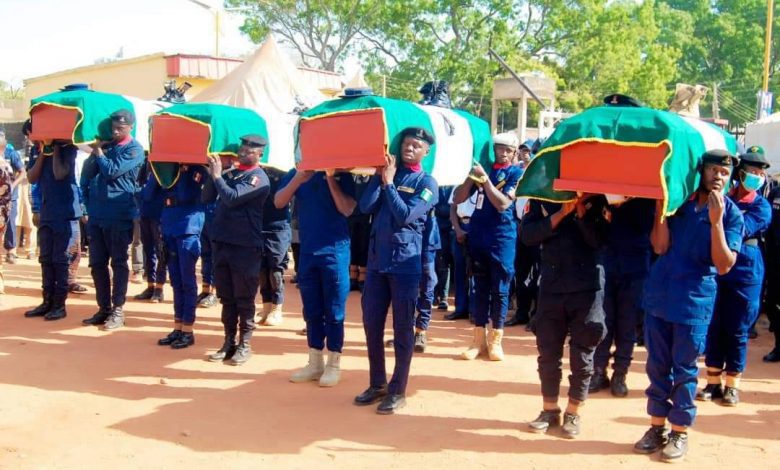 NSCDC bids farewell to 7 personnel killed in Kaduna bandit ambush