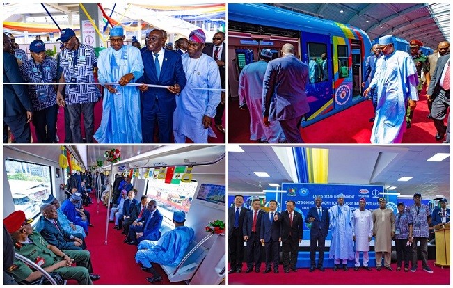 Buhari inaugurates Phase 1 of Lagos Blue Rail Line