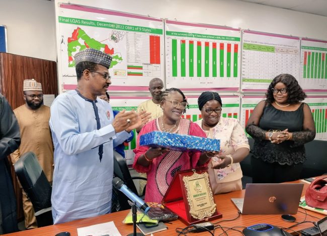NPHCDA presents award of excellence to Osun State Immunization Officer