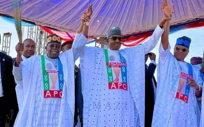 2023: Buhari, Tinubu fail to speak at Bauchi APC rally as public address system fails
