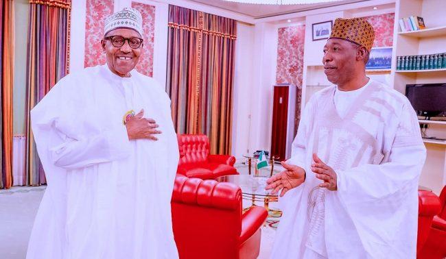 Borno 90 percent safe for elections, Zulum says after meeting Buhari