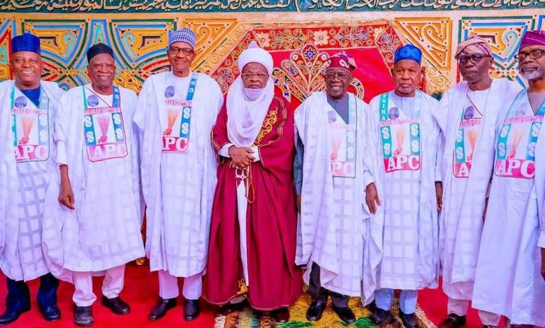 Buhari presents Tinubu to Katsina emirate, urges support for victory at polls