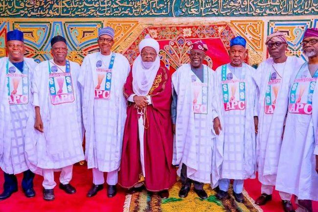 Buhari presents Tinubu to Katsina emirate, urges support for victory at polls